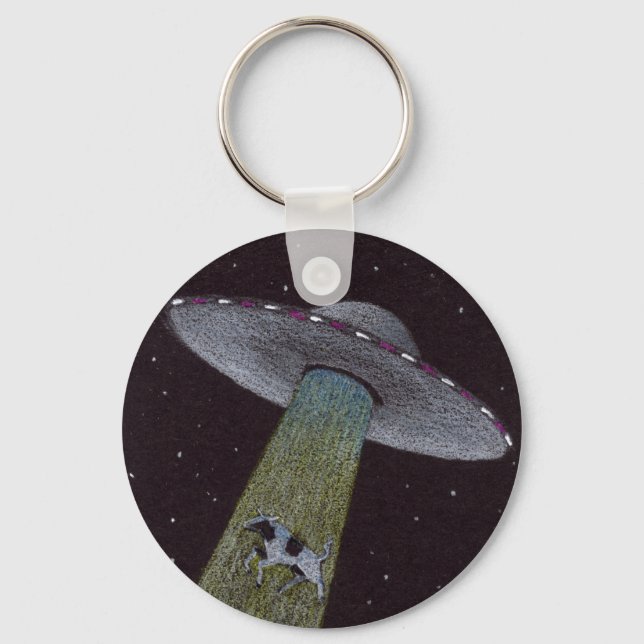 Alien Entführung Schlüsselanhänger (Vorderseite)