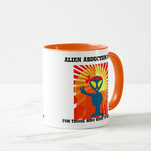 Alien Entführung Tasse für diejenigen, die Gewollt (VorderseiteRechts)