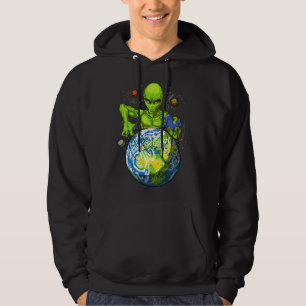 Alien Entführung Weltraumplanet UFO Verschwörung Hoodie