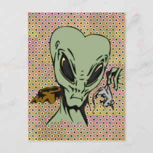 Alien Entführungen von Mäusen Postkarte