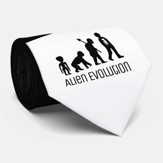 Alien Evolution, extraterrestrische Alien Krawatte (Gerollt)