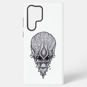 Alien Face, Afrikanische Schädelfaust Wiederaufbau Samsung Galaxy Hülle