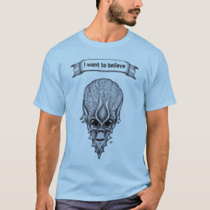 Alien Face, Afrikanische Schädelfaust Wiederaufbau T-Shirt
