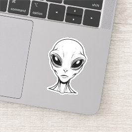 Alien Face Aufkleber