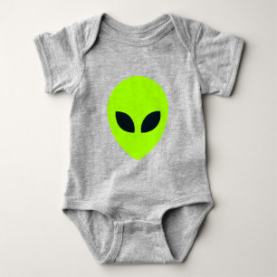 ALIEN FACE BABY STRAMPLER