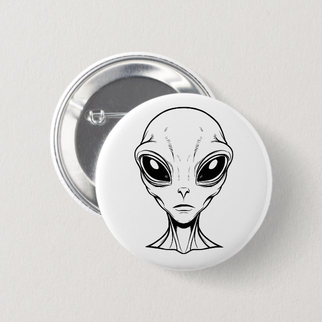 Alien Face Button (Vorne & Hinten)