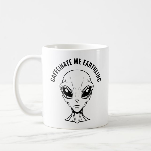 Alien Face Kaffeetasse (Links)