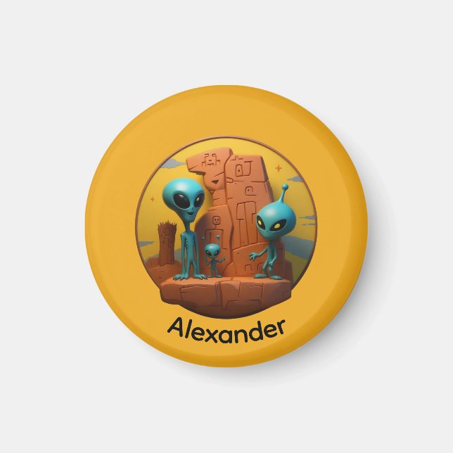Alien Family Magnet (Vorne)