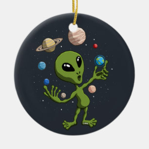 Alien fand das Leben Keramik Ornament