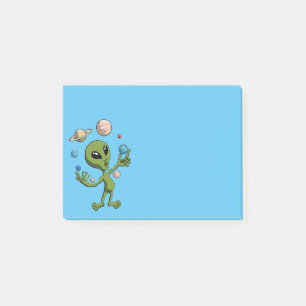 Alien fand das Leben Post-it Klebezettel