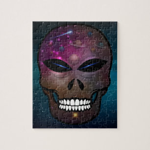 Alien Fantasy Skull Puzzle Universe & Planets