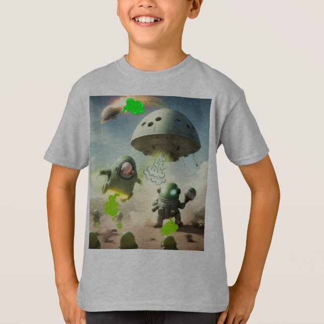 Alien Farting Invasion T-Shirt (Vorderseite)