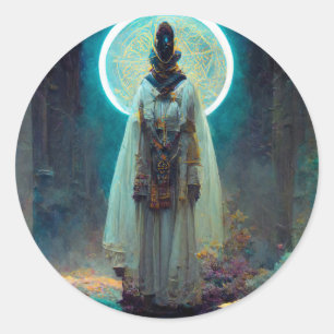 Alien Fee 2 Fantasy Sci-Fi Runder Aufkleber