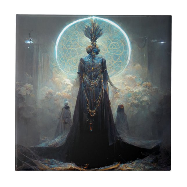 Alien Fee 3 Fantasy Sci-Fi Fliese (Vorderseite)