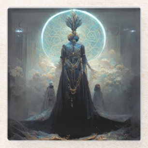 Alien Fee 3 Fantasy Sci-Fi Glasuntersetzer