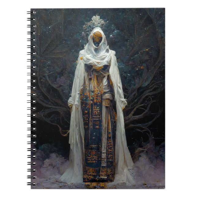 Alien Fee Fantasy Sci-Fi Notizblock (Vorderseite)