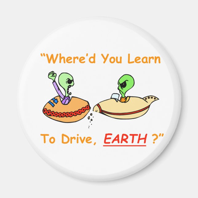 Alien Fender Bender Magnet (Vorne)