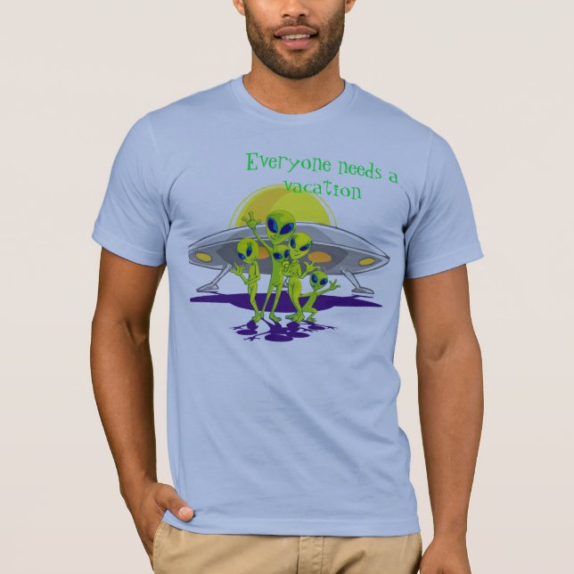 Alien-Ferien T-Shirt (Vorderseite)