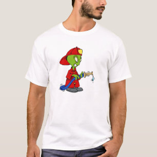Alien-Feuer-Kämpfer T-Shirt