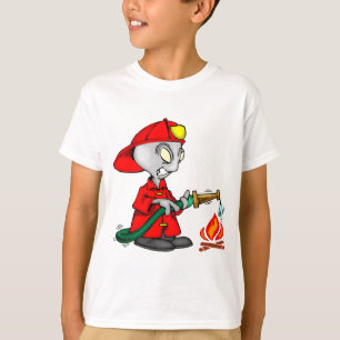 Alien-Feuerwehrmann T-Shirt