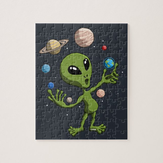 Alien findet Leben Puzzle (Vertikal)