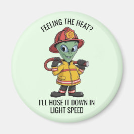 Alien Firefighter Magnet