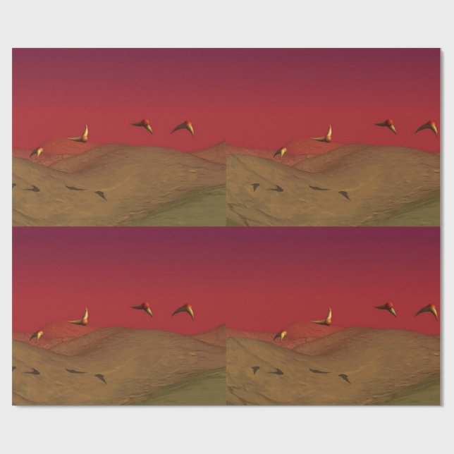 Alien Flight Geschenkpapier (Flach)