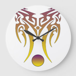 Alien Football Große Wanduhr