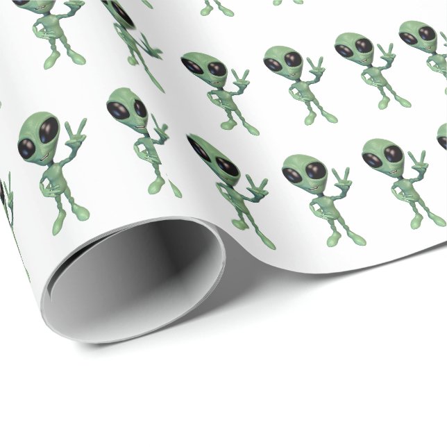 Alien - Friede / Unterzeichnung Geschenkpapier (Rolleneckpunkt)
