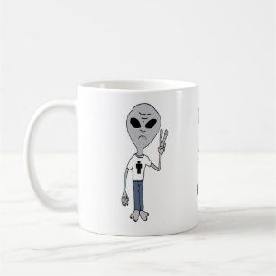 Alien Frieden Kaffeetasse