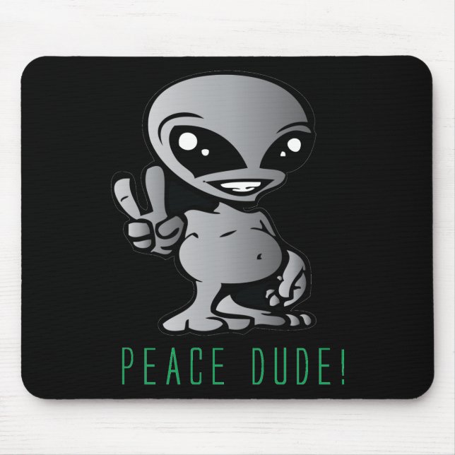 Alien-Frieden Mousepad (Vorne)