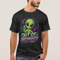 Alien-Friedenszeichen Out Of Ordinary Retro-Raum-T