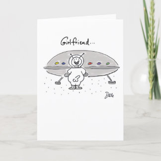 Alien Friendship Card Karte