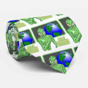 Alien Funny Earth Review Krawatte