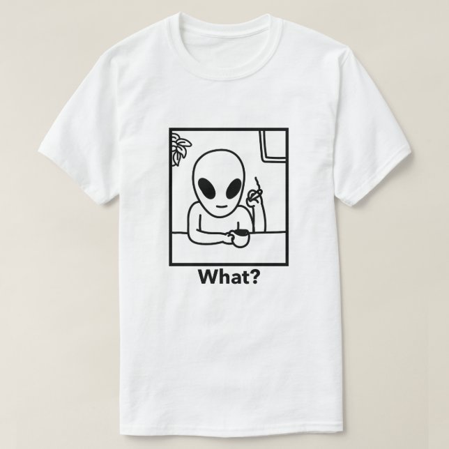 Alien Funny T-Shirt (Design vorne)