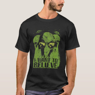 Alien für Erwachsene Raumsonde Ufo Grünes Gebiet 5 T-Shirt
