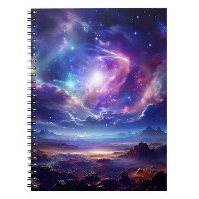 Alien Galaxy Notizblock (Vorderseite)