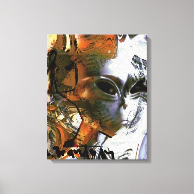 "Alien" Galerie überzogene Leinwand Malerei (Vorderseite)