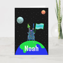 Alien Geburtstagskarte 2 durch Jo-Bilder geklappt Dankeskarte