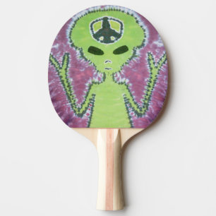 Alien Gefärbte Krawatte Tischtennis Schläger