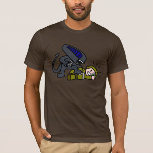 Alien gegen Soldaten T-Shirt