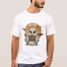 Alien-Geist-Kürbis-Halloween-Vintage-Gruselige Nac