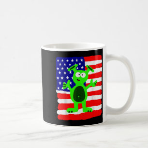 Alien-Geschenke für Männer Frauen Kinder Patriotis Kaffeetasse