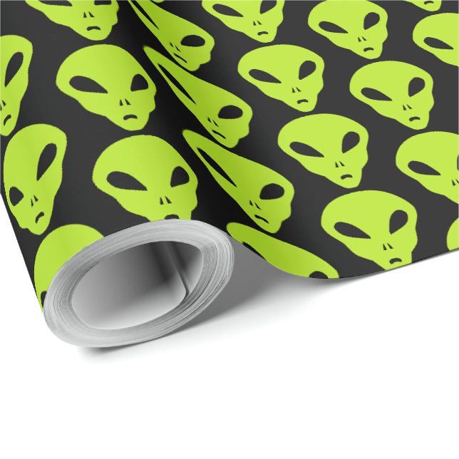 Alien Geschenkpapier (Rolleneckpunkt)