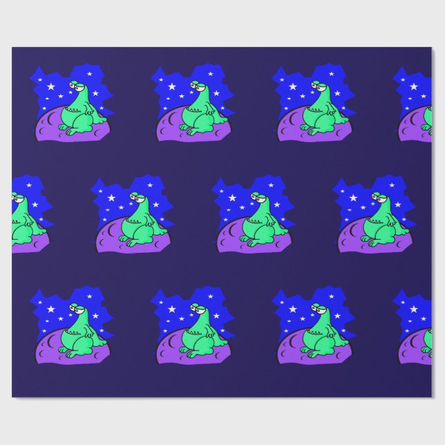 Alien Geschenkpapier (Flach)