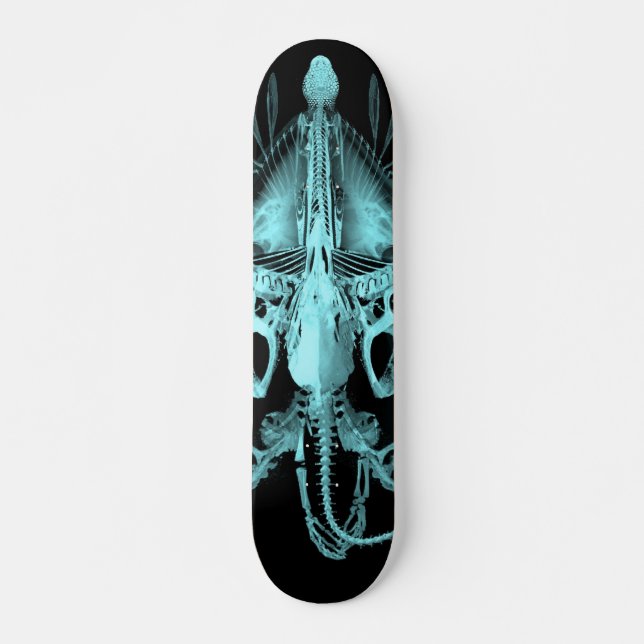 Alien-Geschöpf-Skelett Skateboard (Vorne)