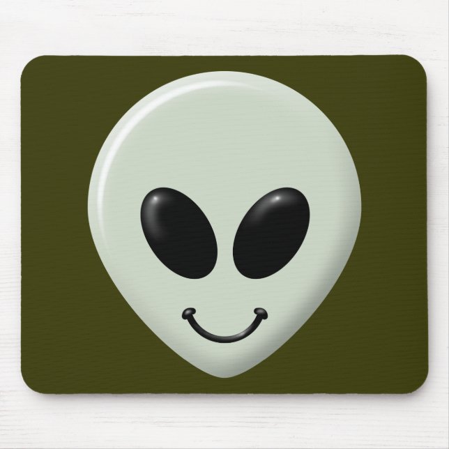 Alien-Gesicht Mousepad (Vorne)