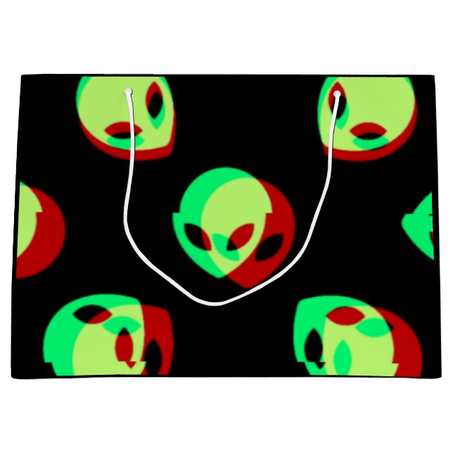 Alien Gift Bag Große Geschenktüte (Vorderseite)