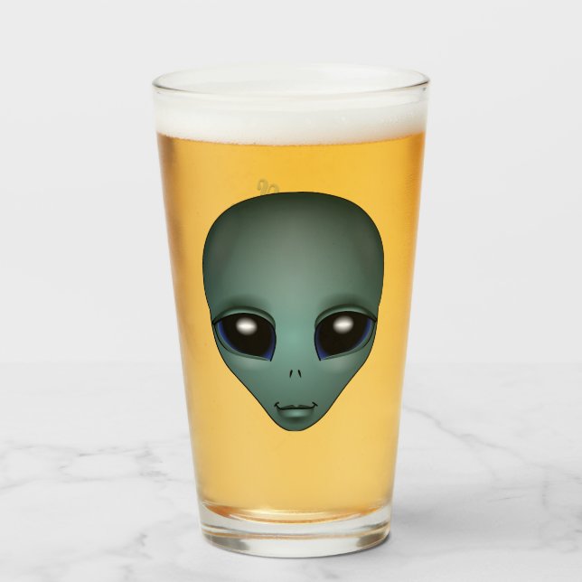 Alien Glasses Niedliche Personalisierte Alien Glas (Vorne (Gefüllt))