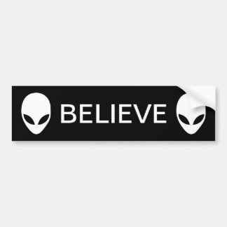 Alien glauben autoaufkleber